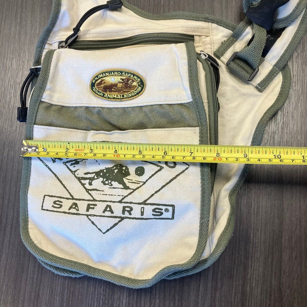 Vintage Disney World Animal Kingdom Kilimanjaro Safaris Messenger Bag Sling Pack - Picture 12 of 12